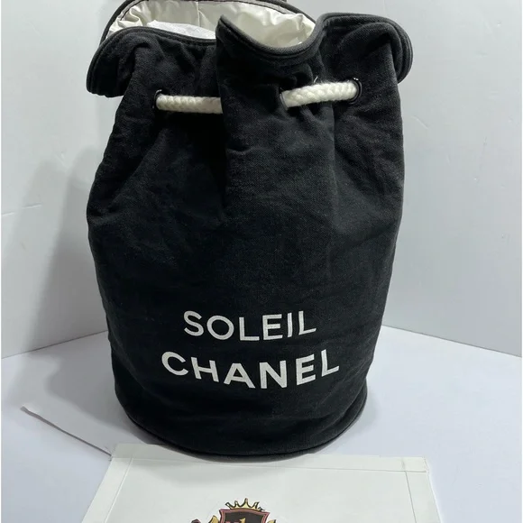 CHANEL | Bags | Chanel Rucksack Drawstring Pool Bag In Black  display picture 1